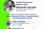 Acto entrega premio Robinson Eduardo Garzón